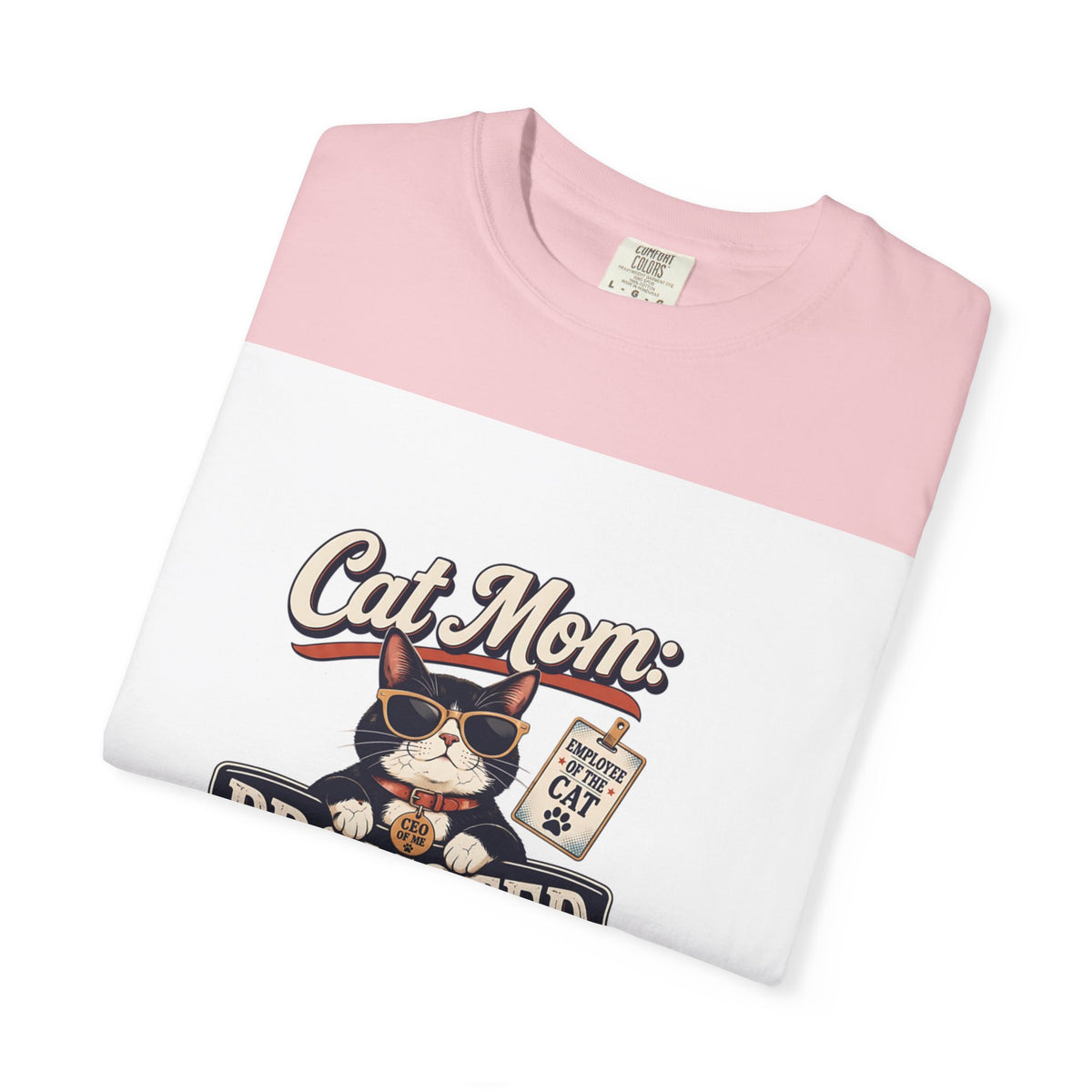 Cat Mom T‑Shirt – "Promoted to Cat Mom" Funny Cat Lover Gift