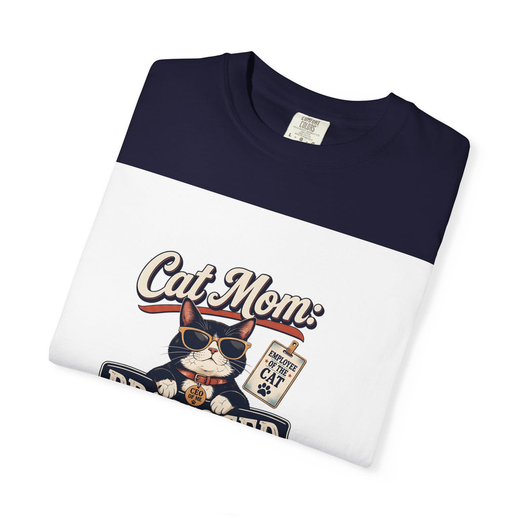 Cat Mom T‑Shirt – "Promoted to Cat Mom" Funny Cat Lover Gift