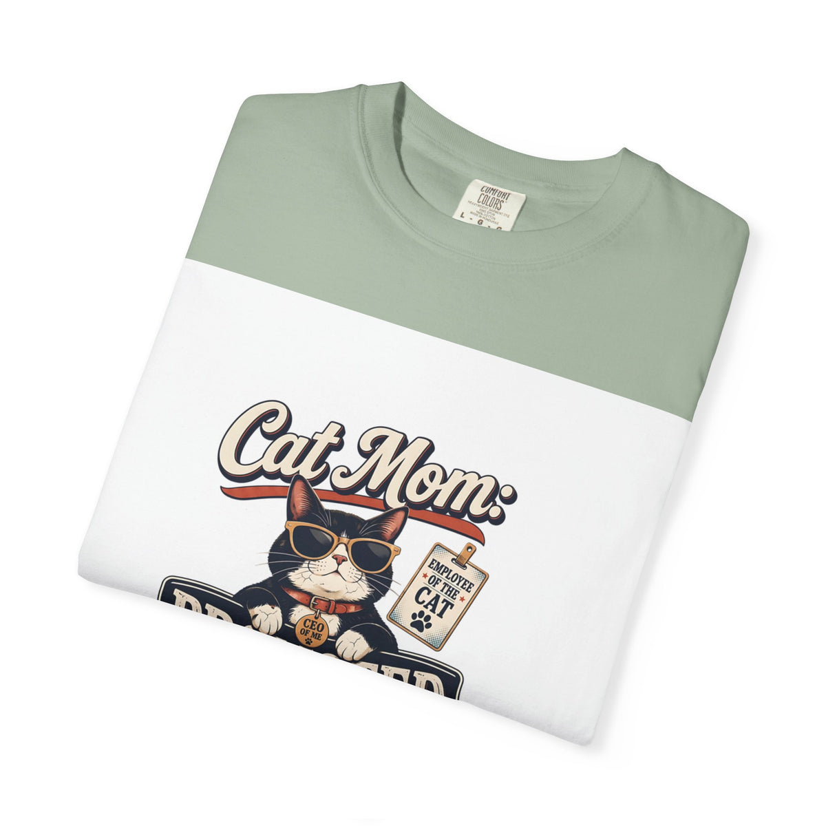 Cat Mom T‑Shirt – "Promoted to Cat Mom" Funny Cat Lover Gift