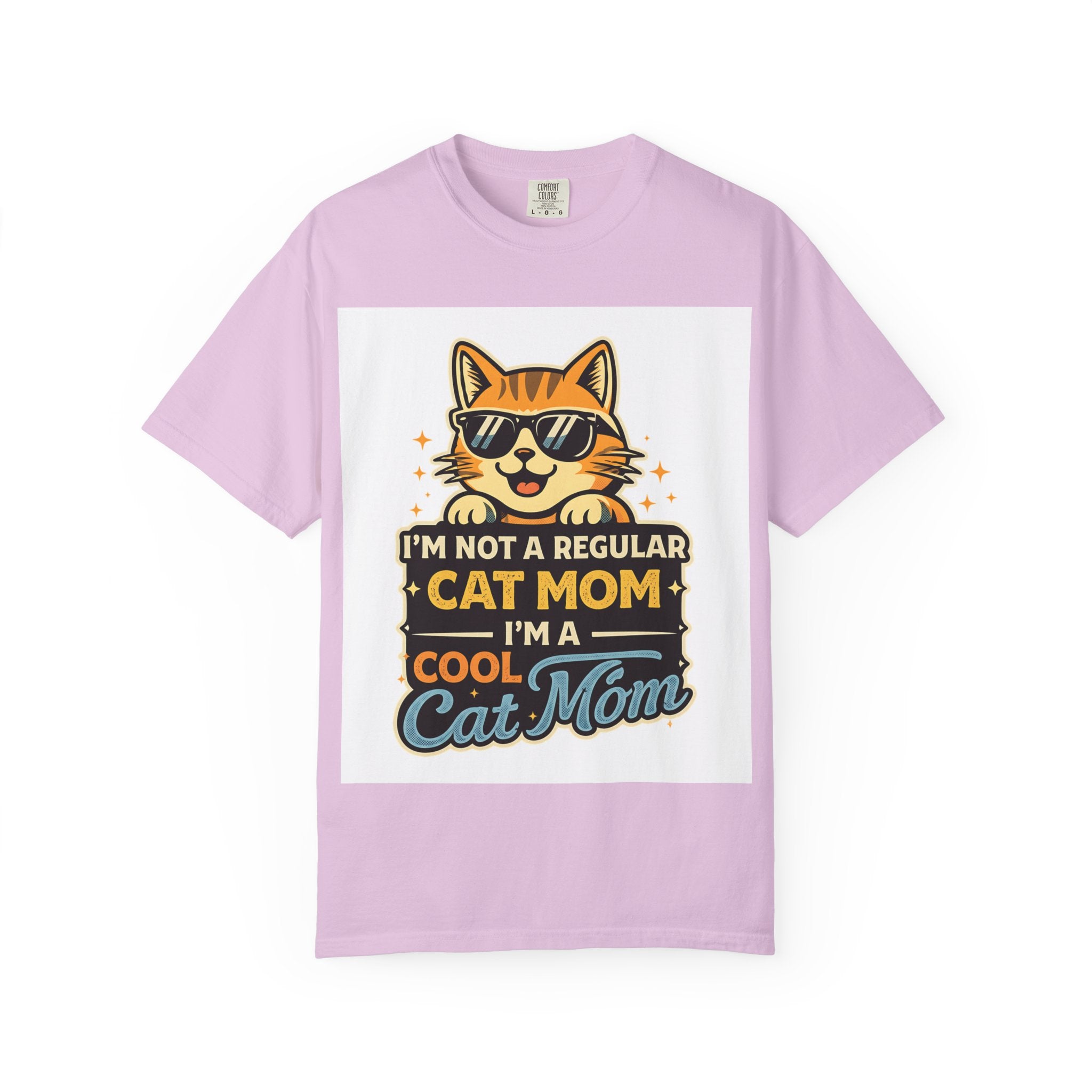 Cool Cat Mom T-Shirt — "I'm Not a Regular Cat Mom, I'm a Cool Cat Mom" Cute Cat Graphic Tee