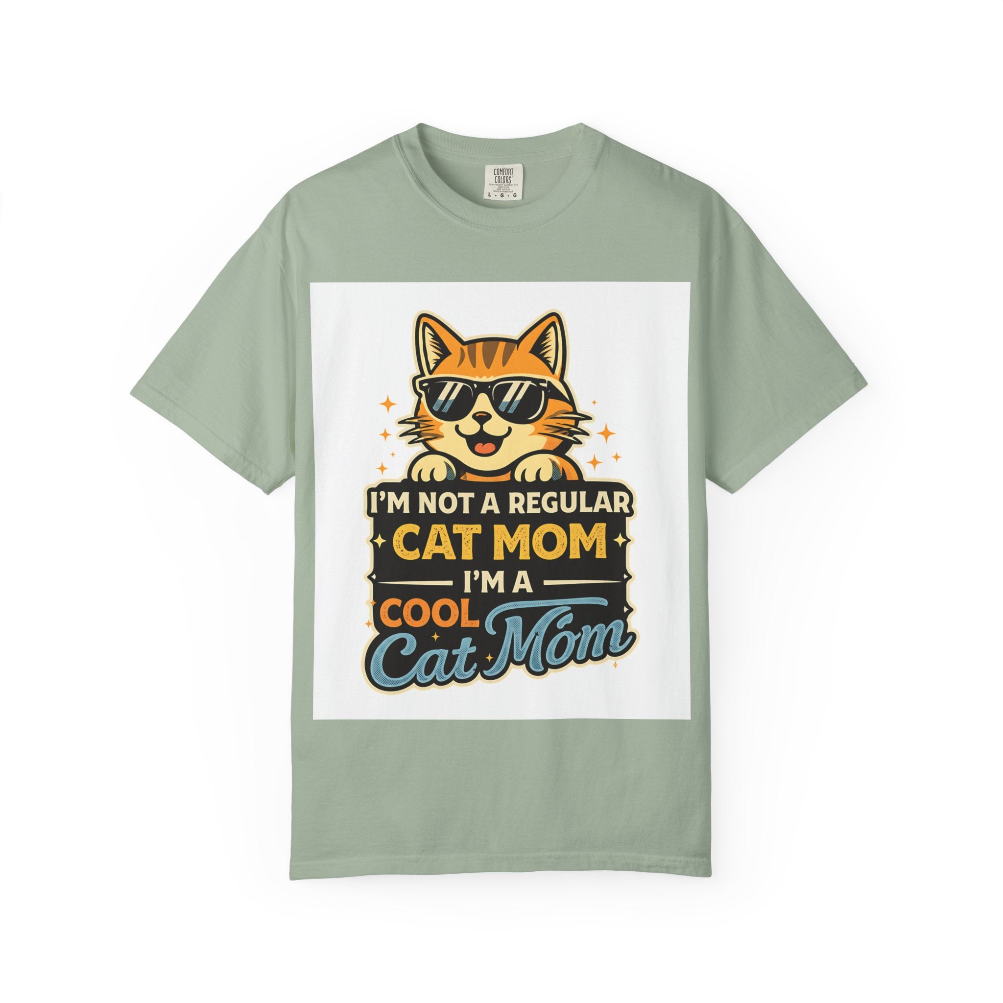 Cool Cat Mom T-Shirt — "I'm Not a Regular Cat Mom, I'm a Cool Cat Mom" Cute Cat Graphic Tee