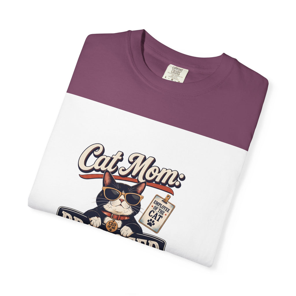 Cat Mom T‑Shirt – "Promoted to Cat Mom" Funny Cat Lover Gift