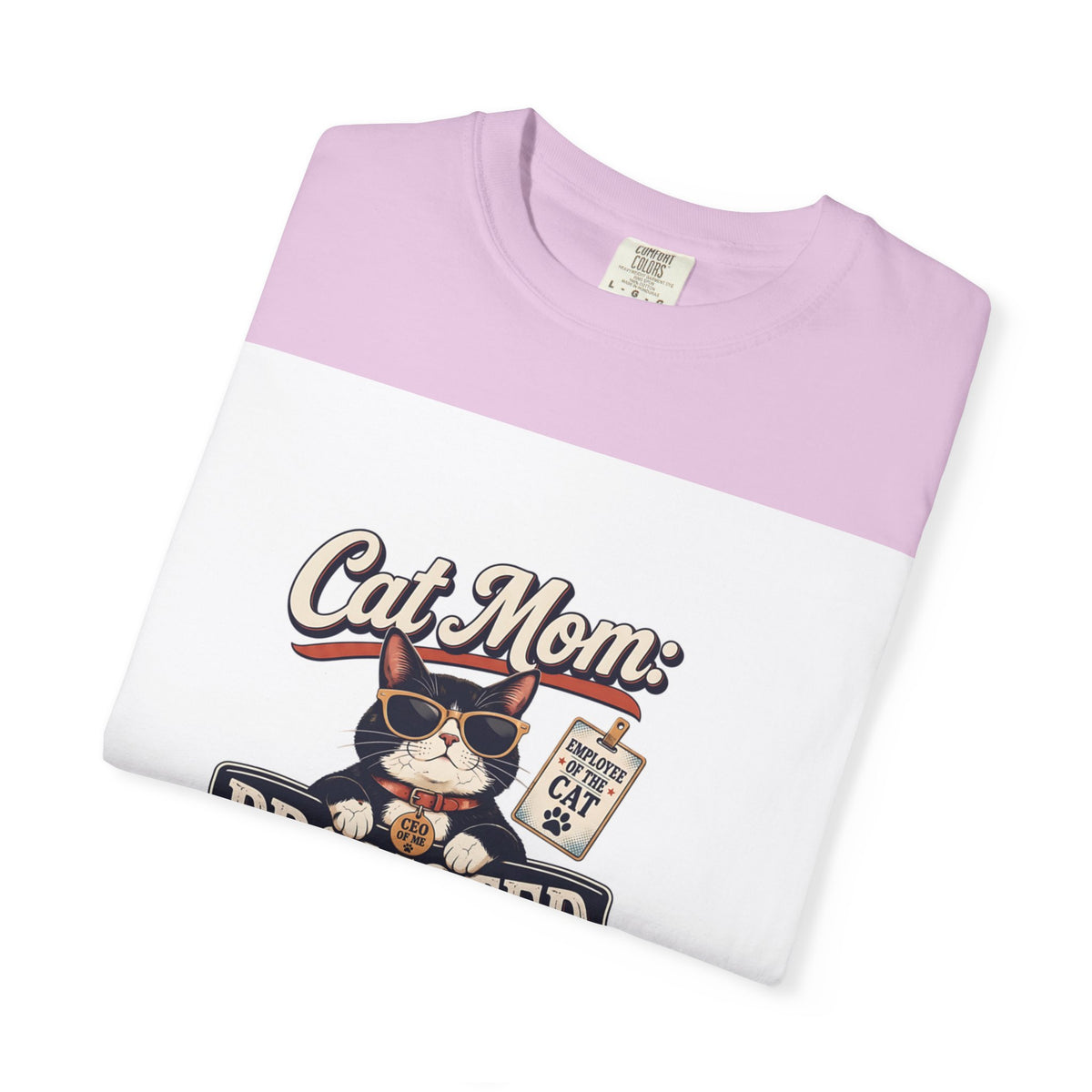 Cat Mom T‑Shirt – "Promoted to Cat Mom" Funny Cat Lover Gift